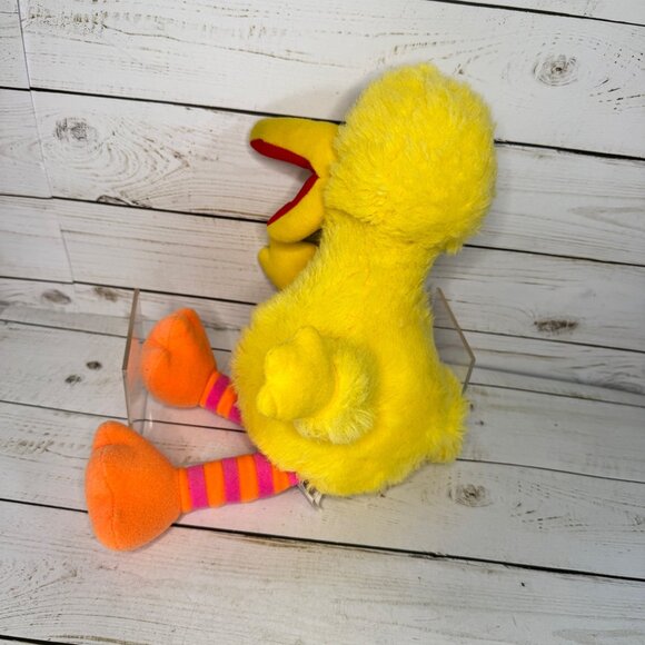 Vintage 1986 Playskool Sesame Street Big Bird 13" Plush Toy Made in Korea Muppet - Picture 7 of 12